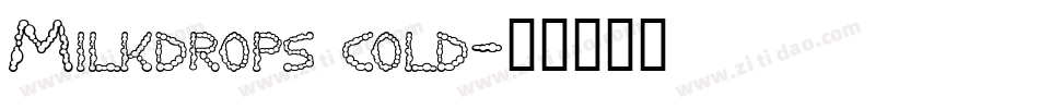 Milkdrops cold字体转换